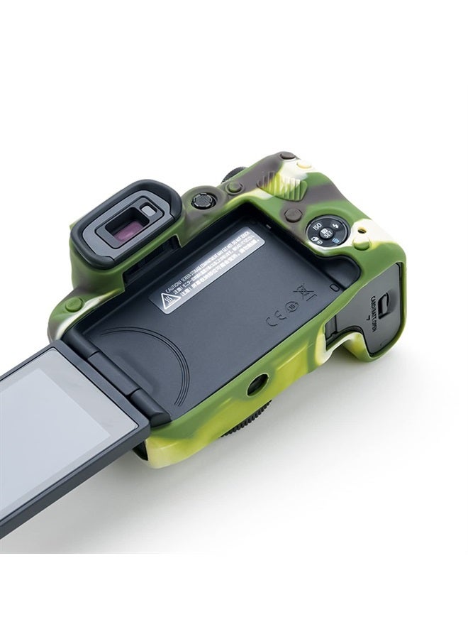 Rieibi حافظة كاميرا EOS R10 - حافظة سيليكون لكاميرا كانون eos R10 الرقمية - غطاء واقي سيليكون لكاميرا كانون R10 - تمويه - Image 5