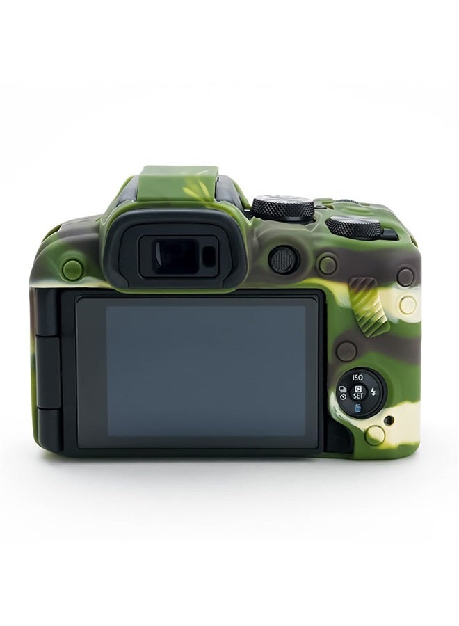 Rieibi حافظة كاميرا EOS R10 - حافظة سيليكون لكاميرا كانون eos R10 الرقمية - غطاء واقي سيليكون لكاميرا كانون R10 - تمويه - Image 2