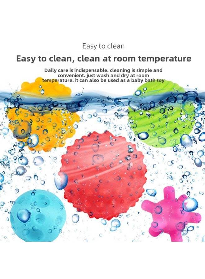 إسكدنيا لعبة كرة يد متعددة الملمس من بيبي تاتش، كرة مانهاتن بمقبض كرة تدليك، كرة مطاطية ناعمة، اللون: كرة تدريب مطاطية ناعمة، المواصفات: 1*36 - Image 4