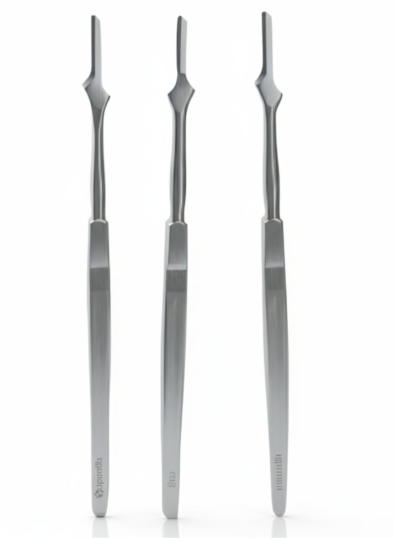 تنم مجموعة أدوات نحت الشمع للأسنان عدد 3 | أدوات طب أسنان من الفولاذ المقاوم للصدأ | أدوات دقيقة لطب الأسنان - Image 1