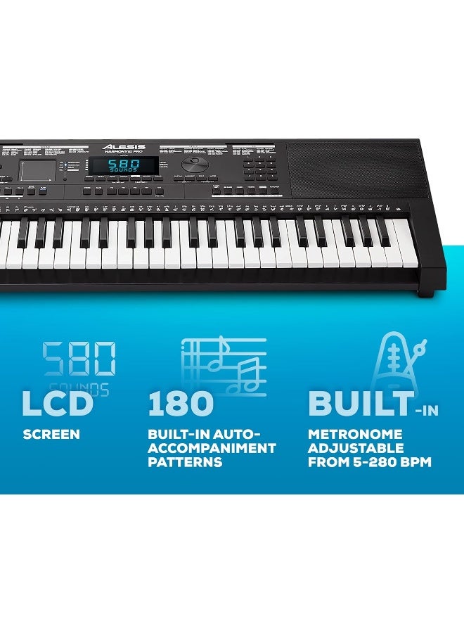 Alesis Harmony 61 Pro - 61 Key Keyboard Piano with Adjustable Touch Response and USB MIDI - Image 4