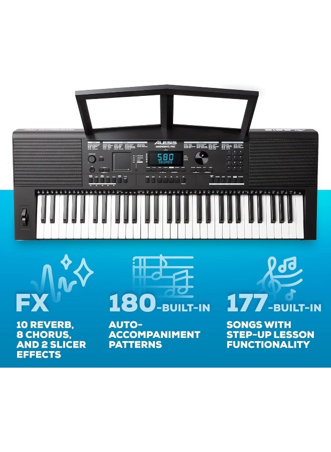 Alesis Harmony 61 Pro - 61 Key Keyboard Piano with Adjustable Touch Response and USB MIDI - Image 5
