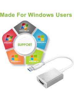 Generic USB 3.0 to HDMI Adapter – 1080P Full HD Video & Audio Converter – Multi-Screen Display – Compatible with Windows 7/8/10 PCs  - Image 3