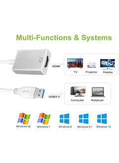 Generic USB 3.0 to HDMI Adapter – 1080P Full HD Video & Audio Converter – Multi-Screen Display – Compatible with Windows 7/8/10 PCs  - Image 4