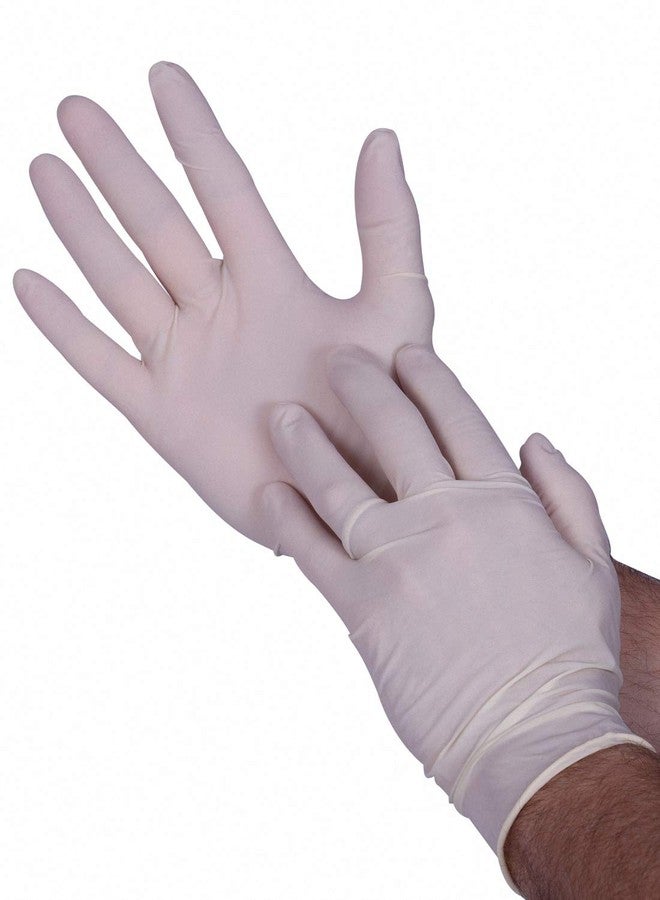 Premium Guard - Disposable Latex Gloves, Powder Free, 100 gloves per Box, Size - Medium - Image 5