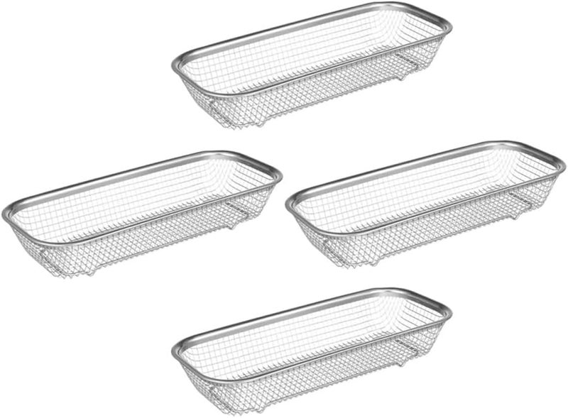 Uonlytech سلة أدوات المائدة لغسالة الصحون من 4 قطع تصميم شبكي متين سهل التنظيف - Image 1