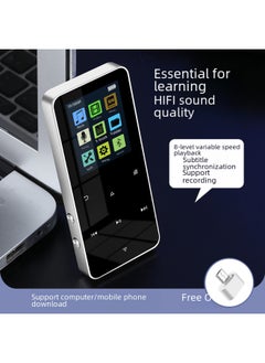 Generic Student Metal Touch Keys Bluetooth MP3 Mini Walkman Music Player Mp4 English External Plug-in Card-Body Color:Blue [metal Card + Bluetooth]]-Memory Capacity:Single Machine + 128g Card [no Fm] + [headphones + Data Cable +  - Image 4