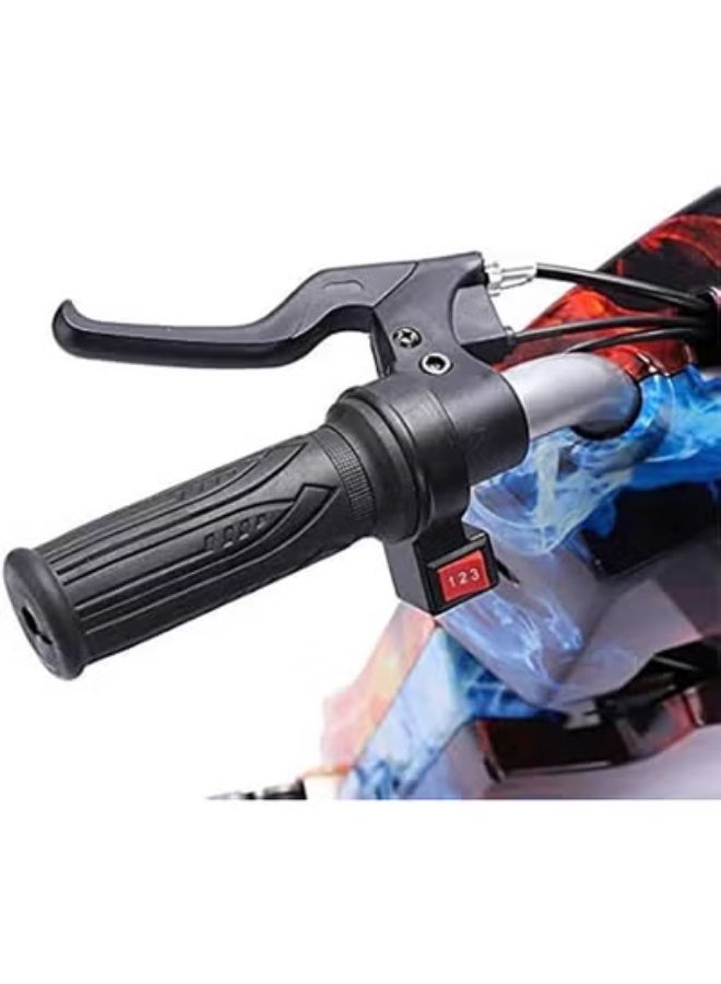 البدر سكوتر كهربائي دريفت للأطفال من البدر مع بطارية 36 فولت قابلة لإعادة الشحن، ثلاث سرعات قابلة للتغيير، بلوتوث، شاشة عرض، إضاءة أمامية LED، فرامل يد، آمن للأطفال من 3 إلى 8 سنوات، سكوتر كهربائي دريفت متين ومميز للأطفال - Image 4