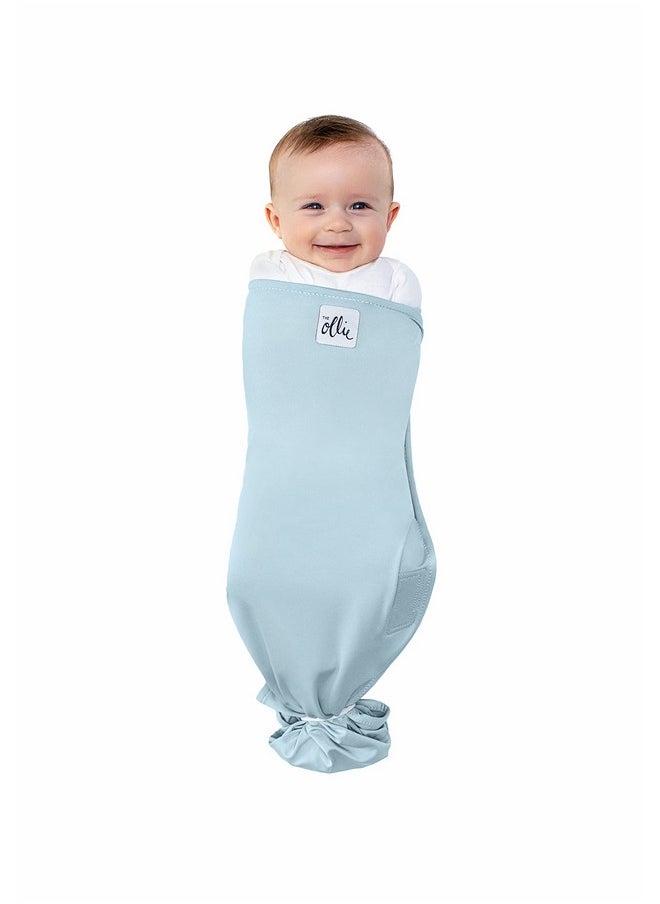 The Ollie - Swaddle - Helps To Reduce The Moro (Startle) Reflex - Made From A Custom Designed Moisture-Wicking Material (Sky) - Image 1