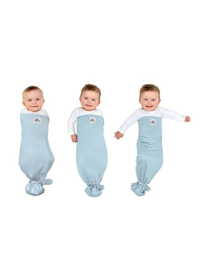 The Ollie - Swaddle - Helps To Reduce The Moro (Startle) Reflex - Made From A Custom Designed Moisture-Wicking Material (Sky) - Image 1