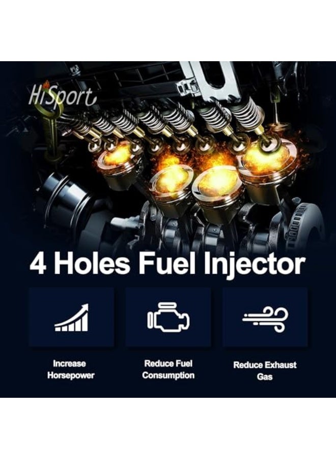 Generic HiSport Fuel Injector 0280158233 5184085AD 6 PCS Compatible with Jeep Dodge RAM 2011-2019 3.6L - Image 3