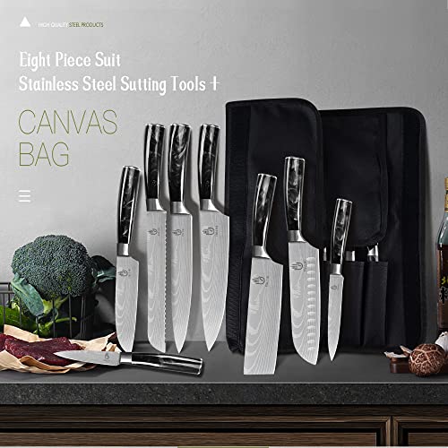 FULLHI Knife Set, 14pcs Japanese Knives Set, Multiple Colour Premium German Stainless Steel Chef Knife Set - Image 2