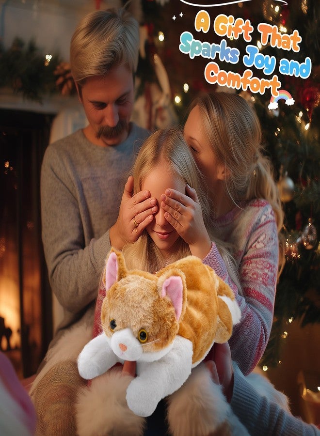 WEWILL 15'' Cat with Kittens Stuffed Animals, Mommy Plush Toy with 4 Baby Kittens, Cute Surprise for Imaginative Play, Cozy Magical Pillow Plushie for Girls, for Kids and Cat Lovers - Image 5