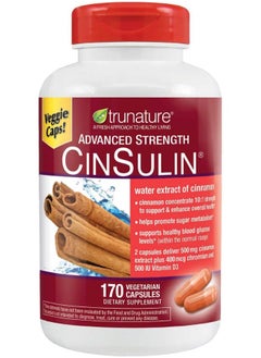 Trunature Advanced Strength Cinsulin 170 Capsules