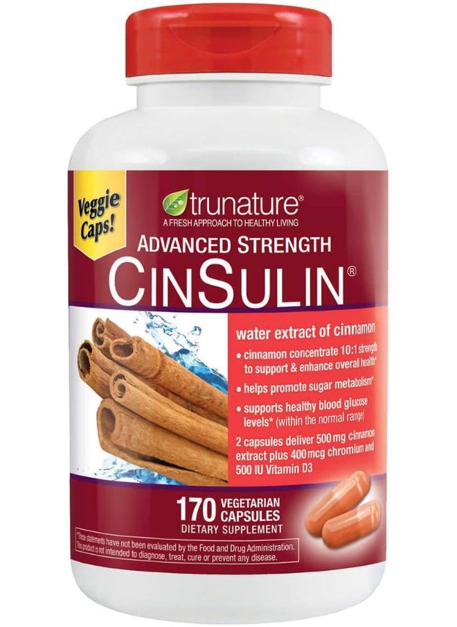 Trunature Advanced Strength Cinsulin 170 Capsules - pzsku/Z7CBC75968991976B2485Z/45/_/1740377548/08bf04e5-de83-4afd-a95d-ad8e2a1addd5