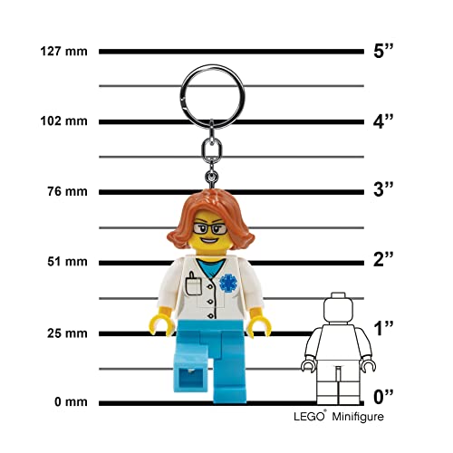 IQ ليغو سيتي شخصية كبيرة بطول 3 بوصات سلسلة مفاتيح ضوء - طبيب (KE185H) - Image 3