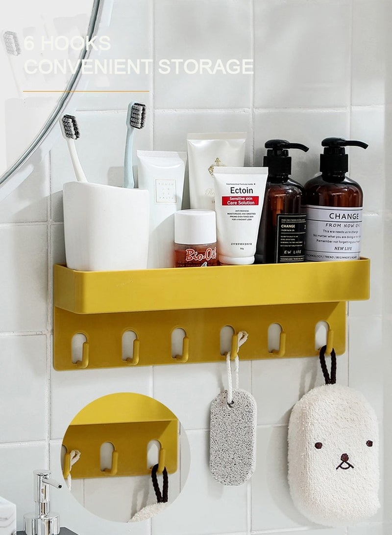 MEZON رف تخزين متعدد الاستخدامات لمطبخ وحمام MEZON مع حامل حائط وعلبة تخزين مع خطاف (أكثر من لون) - Image 3