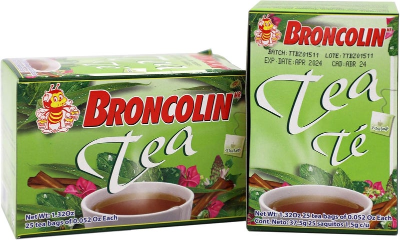 Broncolin Herbal Tea with Honey and Plant Extracts - Image 1
