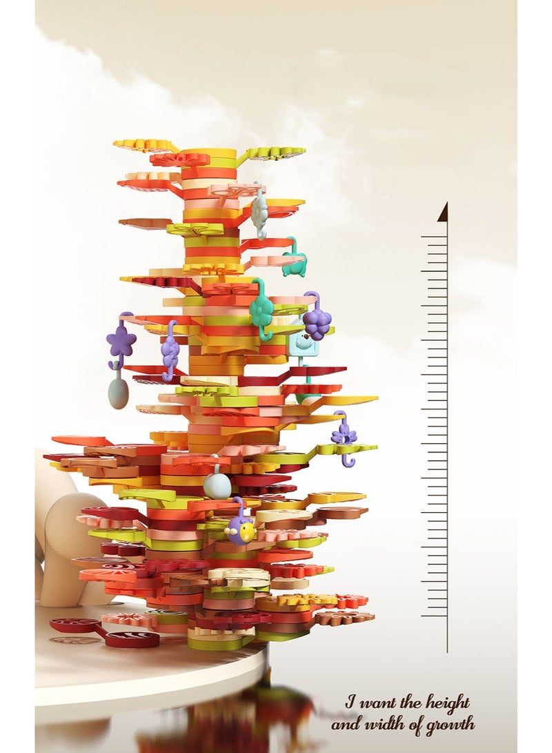 هالامودو 152PCS نابعة من । الأطفال في المجموعة التوازن شجرة وشجيرة حالك لطيف المكدس । التفاعل الأبوة STEM لعبة । الحركية الدقيقة الممارسة । التنسيق ShouYan والتوازن التدريب । لمواد ألف ملائمة للبيئة، ناعمة خالية من الخلل । في حجم بعدم تختنق تصميم । الملحقات । ملونة وتتضمن أشكالا اللعبة । । صناديق التخزين على تطوير النكسات تحمل - Image 3