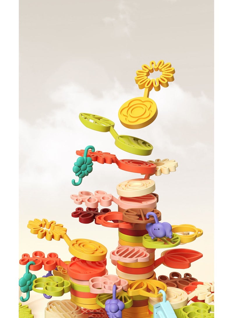 هالامودو 152PCS نابعة من । الأطفال في المجموعة التوازن شجرة وشجيرة حالك لطيف المكدس । التفاعل الأبوة STEM لعبة । الحركية الدقيقة الممارسة । التنسيق ShouYan والتوازن التدريب । لمواد ألف ملائمة للبيئة، ناعمة خالية من الخلل । في حجم بعدم تختنق تصميم । الملحقات । ملونة وتتضمن أشكالا اللعبة । । صناديق التخزين على تطوير النكسات تحمل - Image 2