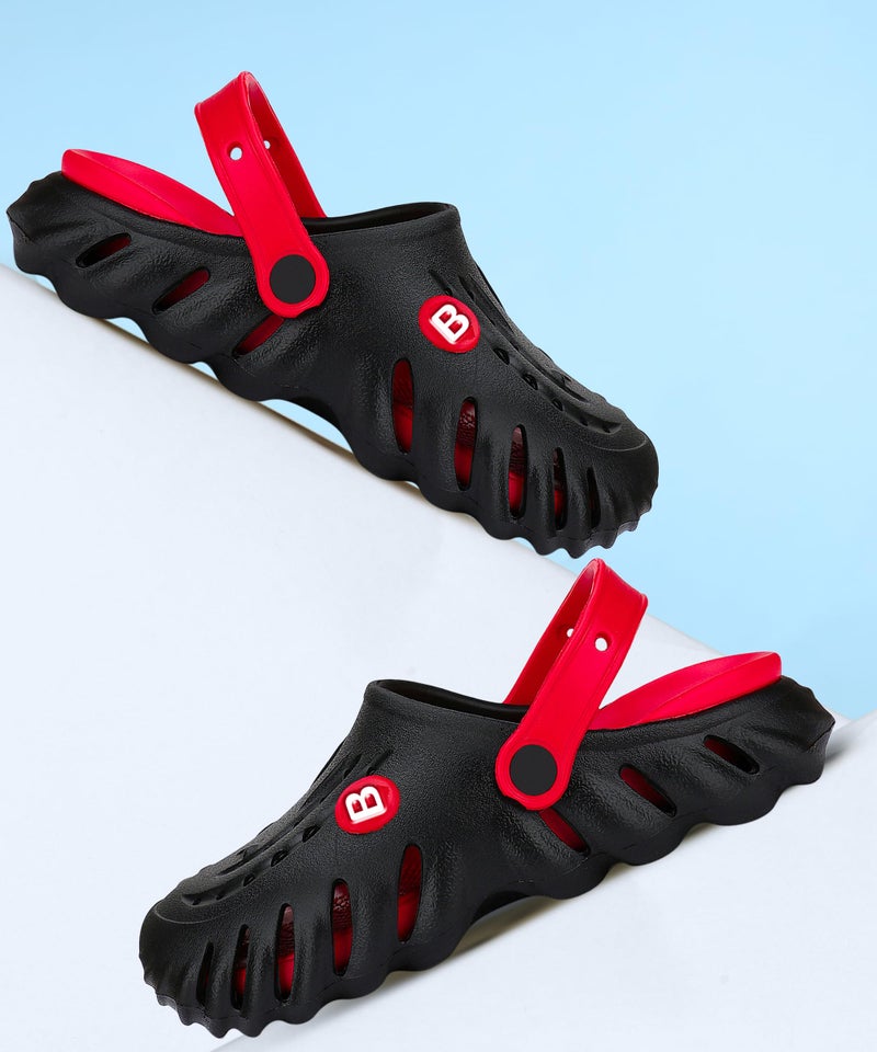 BERSACHE Comfortable Stylish Fashionable Clogs for Men (Red) - Image 2