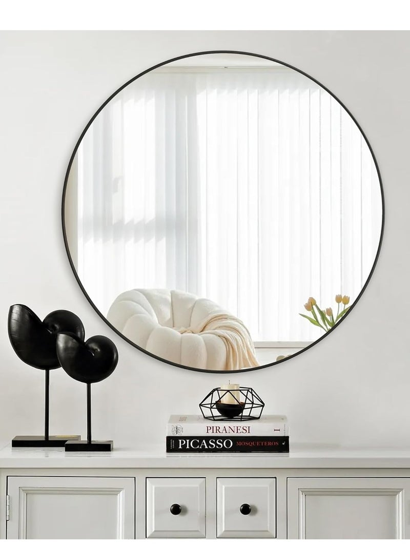 لوفت أليس، مرآة، دائرية، D110XP0.8CMS، زجاج، أسود-195233A - Image 1