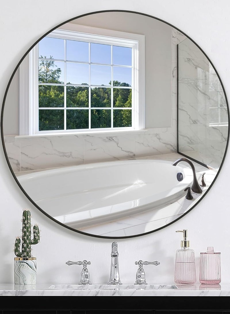 لوفت أليس، مرآة، دائرية، D110XP0.8CMS، زجاج، أسود-195233A - Image 3