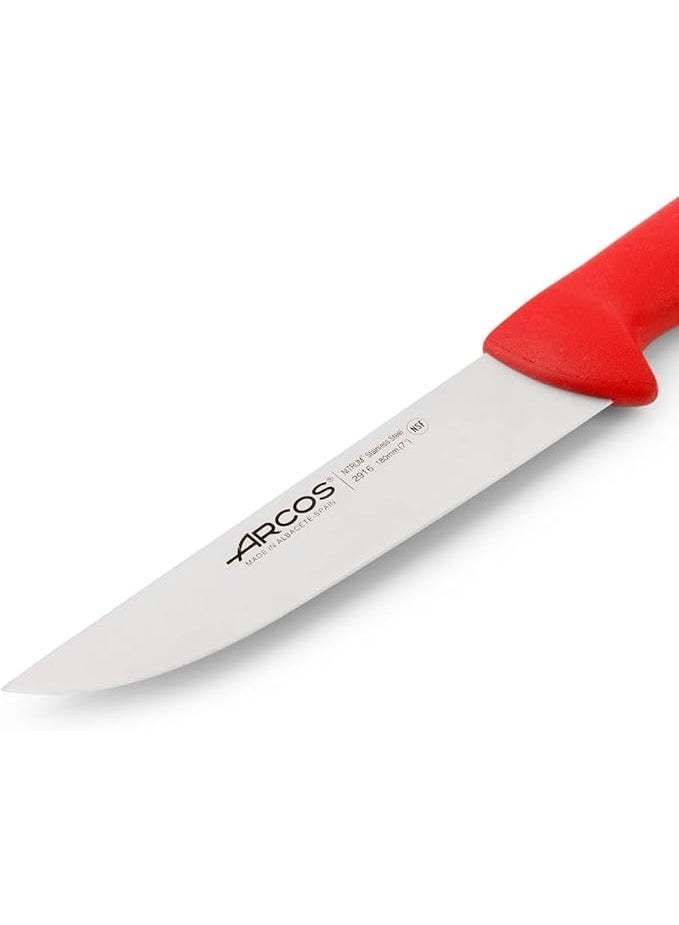 Arcos Paring/Vegetable Knife 4 Inch (100 mm) with Protective Sleeve, NITRUM Stainless Steel Blade, Ergonomic Polypropylene (PP) Grip, Made in Spain (Red, 10 cm) - Image 4