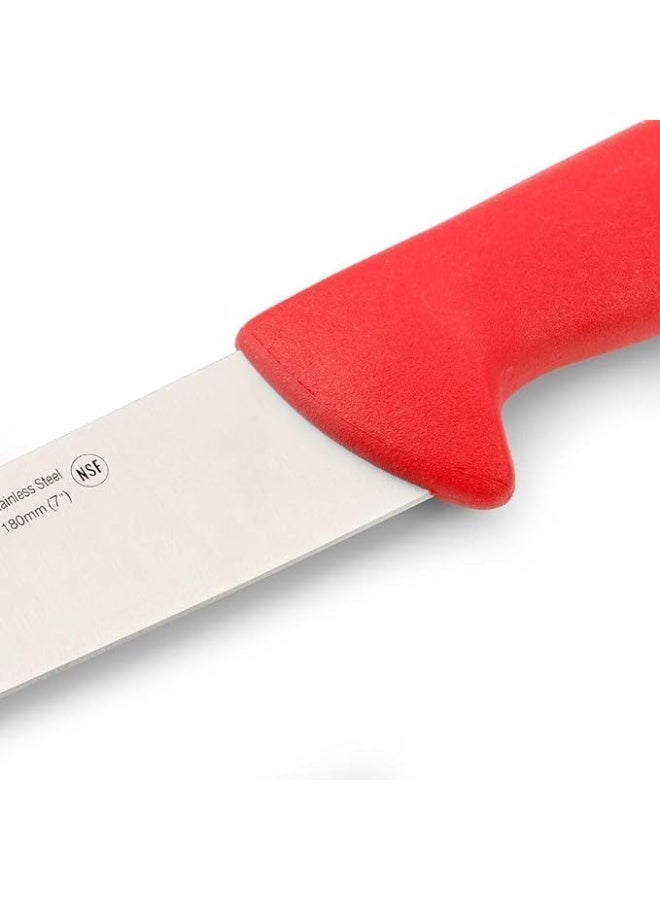Arcos Paring/Vegetable Knife 4 Inch (100 mm) with Protective Sleeve, NITRUM Stainless Steel Blade, Ergonomic Polypropylene (PP) Grip, Made in Spain (Red, 10 cm) - Image 3