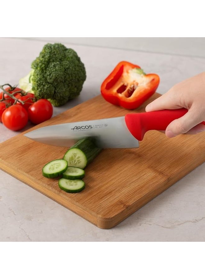 Arcos Paring/Vegetable Knife 4 Inch (100 mm) with Protective Sleeve, NITRUM Stainless Steel Blade, Ergonomic Polypropylene (PP) Grip, Made in Spain (Red, 10 cm) - Image 5