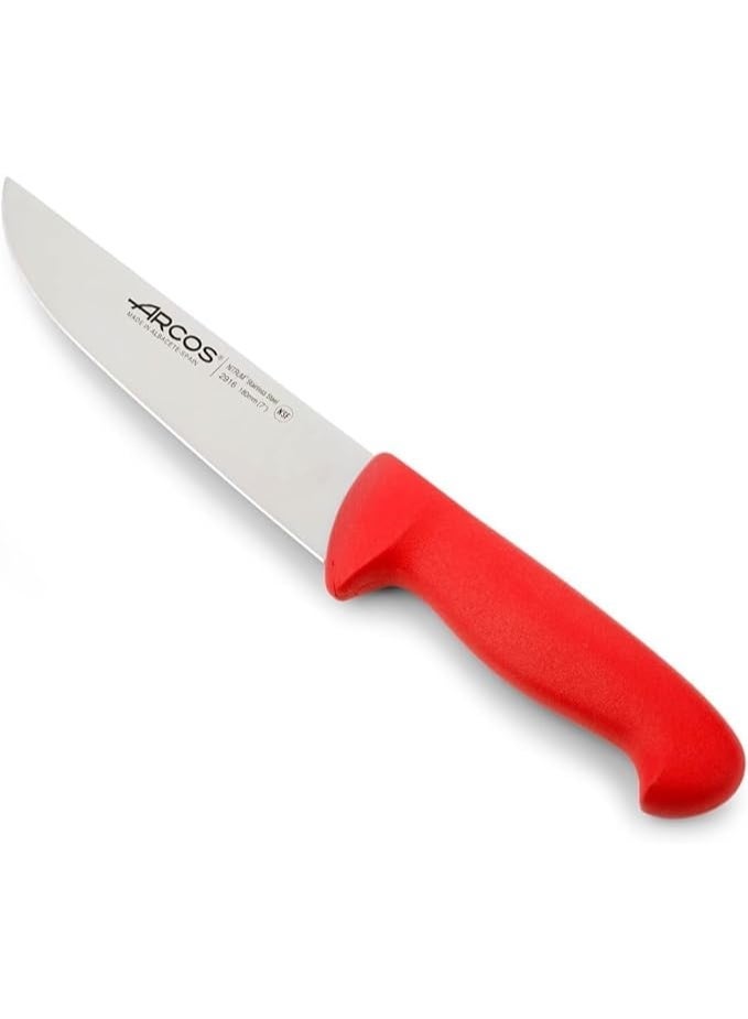 Arcos Paring/Vegetable Knife 4 Inch (100 mm) with Protective Sleeve, NITRUM Stainless Steel Blade, Ergonomic Polypropylene (PP) Grip, Made in Spain (Red, 10 cm) - Image 1