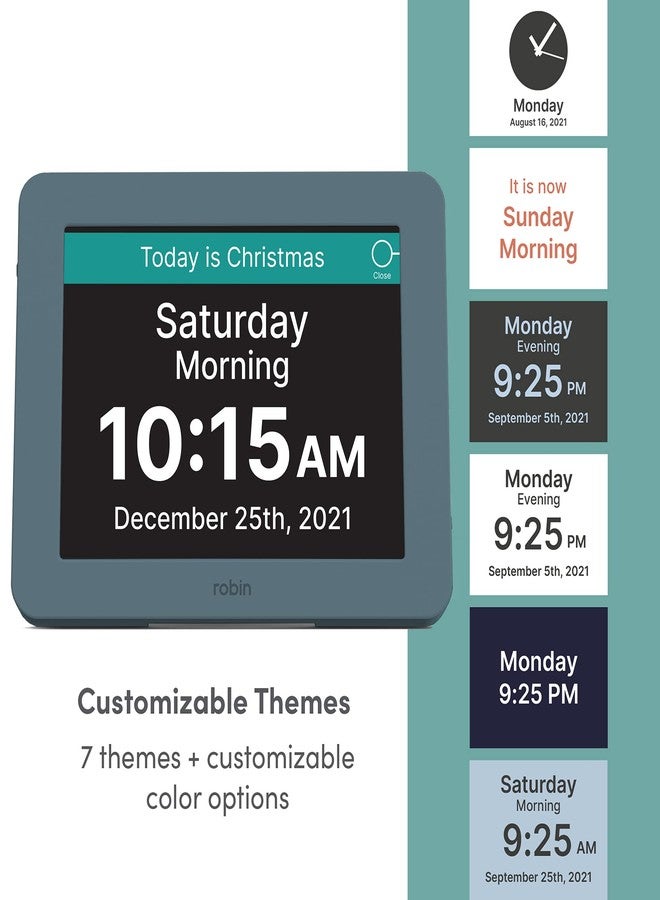 Robin Clock 2024 with Day and Date for Elderly, Clocks for Seniors, Dementia Clock, Digital Calendar Clock Elderly, Bedside Clocks Seniors, Alzheimers Products, Dementia Clocks Extra Large, Winter Day - Image 4