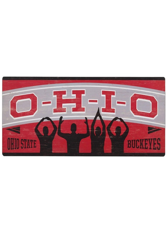 Open Road Brands Ohio State University Wood Wall Decor - Large Ohio State Buckeyes Wall Art for Man Cave or Dorm Room - Image 1