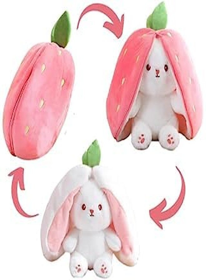 Future Shop Reversible Bunny,Cute Rabbit Sofa Pillow, Easter Bunny Stuffed Animal Cute Rabbit Plushie Birthday Gift for Kids 25cm. - Image 1