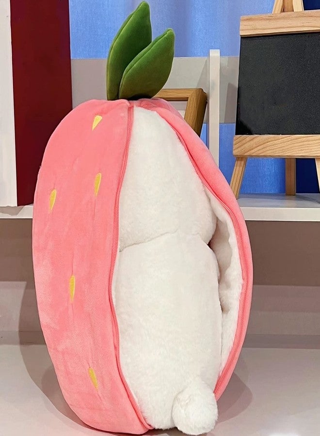 Future Shop Reversible Bunny,Cute Rabbit Sofa Pillow, Easter Bunny Stuffed Animal Cute Rabbit Plushie Birthday Gift for Kids 25cm. - Image 4