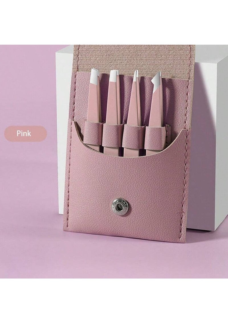 High-Precision Tweezers Set for Electronics, Jewelry, and Crafting - 4-Piece ESD Anti-Static Kit - Image 2