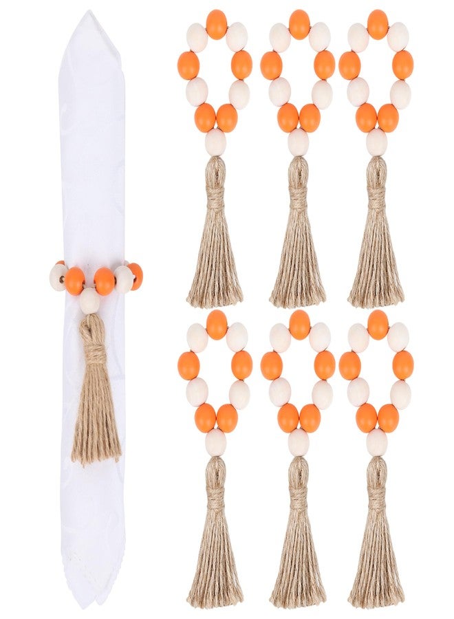 Meplait Thanksgiving Napkin Rings Set of 6, Fall Napkin Rings Thanksgiving Decorations Fall Napkin Holder for Wedding, Party, Dining Table Decor - Image 1