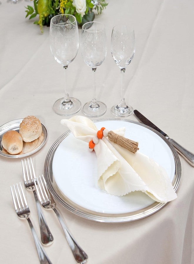 Meplait Thanksgiving Napkin Rings Set of 6, Fall Napkin Rings Thanksgiving Decorations Fall Napkin Holder for Wedding, Party, Dining Table Decor - Image 2