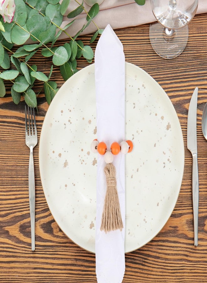 Meplait Thanksgiving Napkin Rings Set of 6, Fall Napkin Rings Thanksgiving Decorations Fall Napkin Holder for Wedding, Party, Dining Table Decor - Image 3
