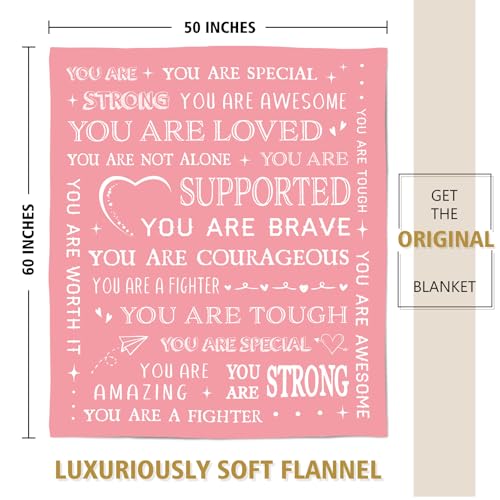 SteadStyle Get Well Soon Gifts for Women- Inspirational Gifts Blanket, Feel Better After Surgery Gifts for Sick Women, Thinking of You Gift for Her Friend Sister Coworker, 60'' x 50'' - Image 5