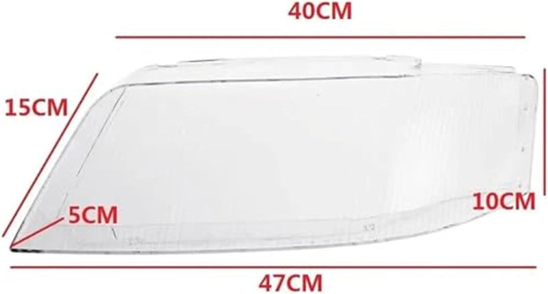 Wivplex Transparent Auto Front Headlight Lens Cover for A6 C5 - Image 2
