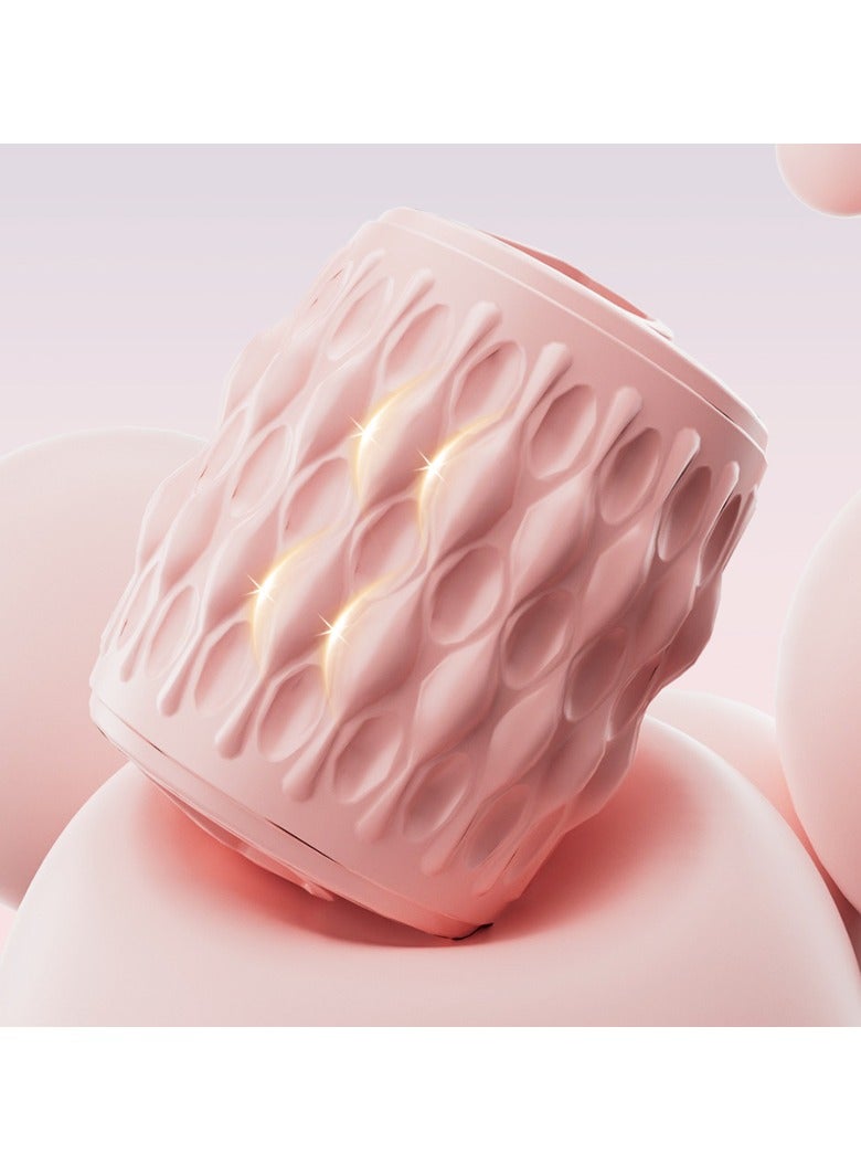 دائري مشبك الساق, 2025 جديد يدوي تدليك الاسترخاء الأسطوانة, دائري مشبك الساق مكافحة الدهون الكتلة, متعددة الوظائف مشبك الساق تدليك مع دائري الأسطوانة الرقبة والذراع العضلات الراحة, تستخدم لليوغا الرياضية الداخلية (الوردي) - Image 4