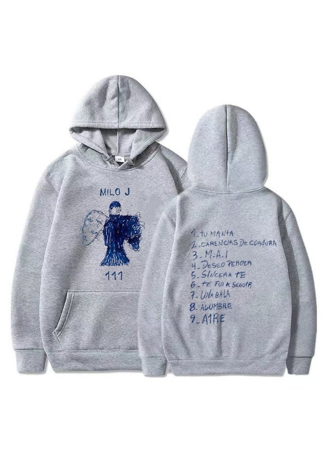 NIBEMINENT Milo J Hooded Sweatshirt - Unisex Loose Fit Polyester Pullover for Sports and Leisure - Image 1