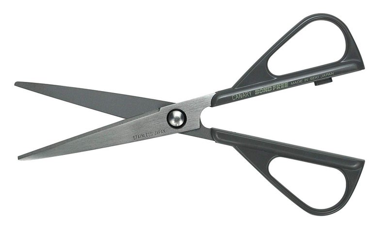 CANARY Office Scissors for Desk 6.3" [Extra Non-Stick Coating], Japanese Stainless Steel Blade [BOND FREE SERIES], Made in JAPAN, Grey - Image 3