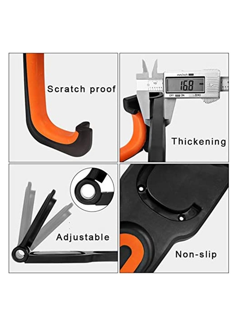 Generic - Adjustable Bike Wall Mount Space Saving Storage Rack Easy Install Vertical Bicycle Hanger with Screws - Image 1
