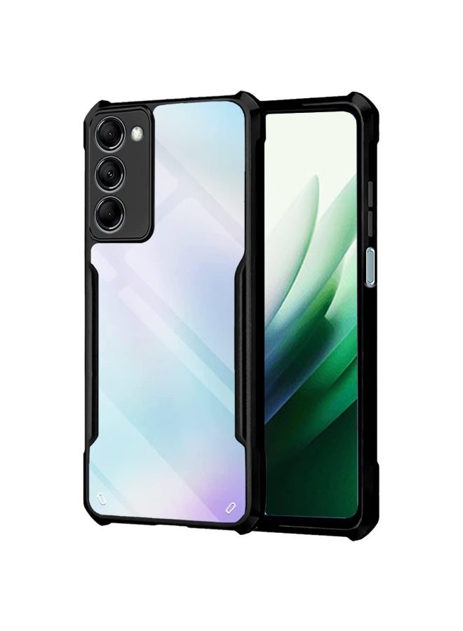 SanHu for Redmi 15 5G Case, Ultra Thin Lightweight, Soft TPU Bumper, Acrylic Clear Back Cover Redmi 15 5G, Black - Image 1