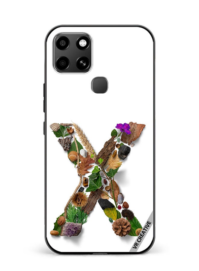 VR CREATIVE Protective Case Cover For Infinix Smart 6 Alphabet X Design Multicolour - Image 1