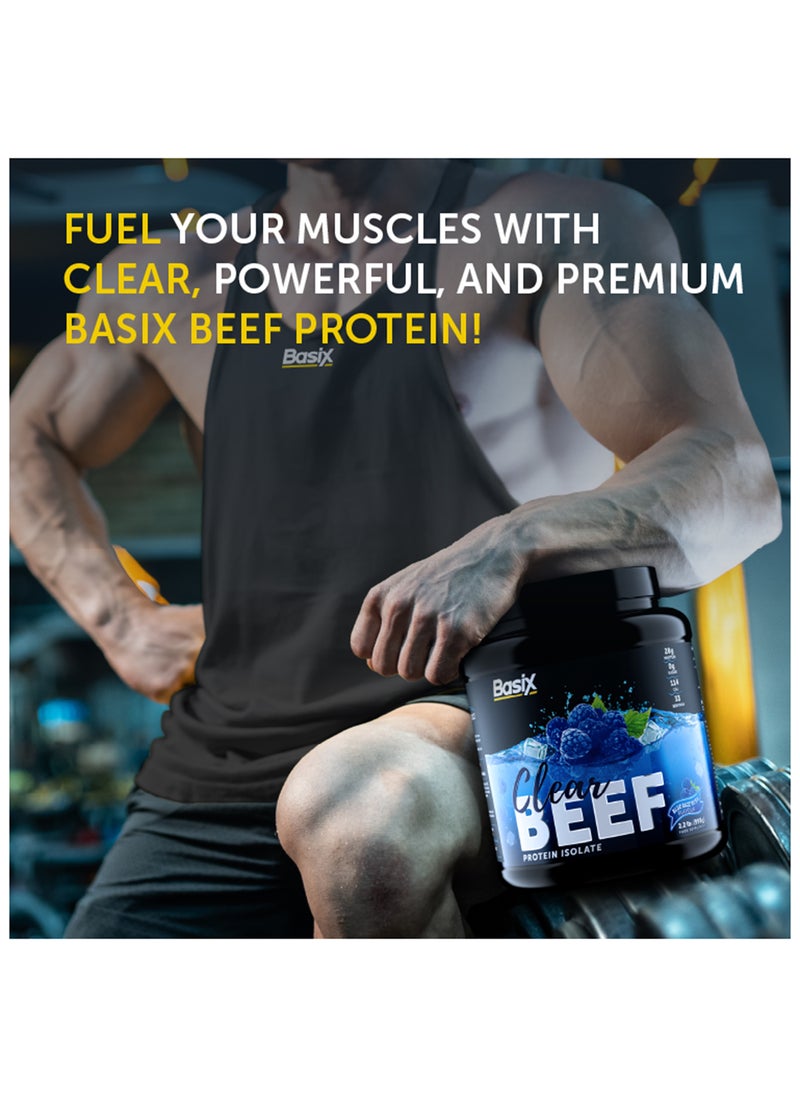 Basix Beef Protein Isolate Blue Razz Rush Flavour 2.2lb  - Image 5