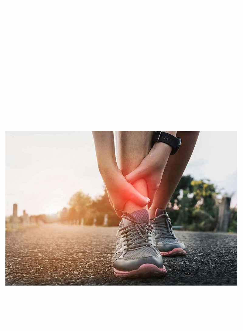 SOLARAE دعامة كاحل قابلة للتعديل وقابلة للتنفس لداء الفاسيتي plantar fasciitis، تلف الأربطة، الكاحل الضعيف، التهاب وتر العرقوب والتهاب المفاصل، تثبيت الأربطة (للكاحل الأيسر أو الأيمن، 1 قطعة) - Image 4