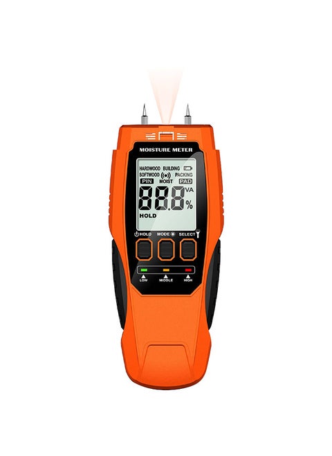 Digital Wood Moisture Test Meter LCD Display with Backlight Timber Humidity Tester Wood Building Moisture Content Detector